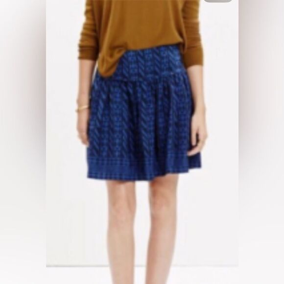 Madewell Silk Geometric Skirt - Picture 6 of 7